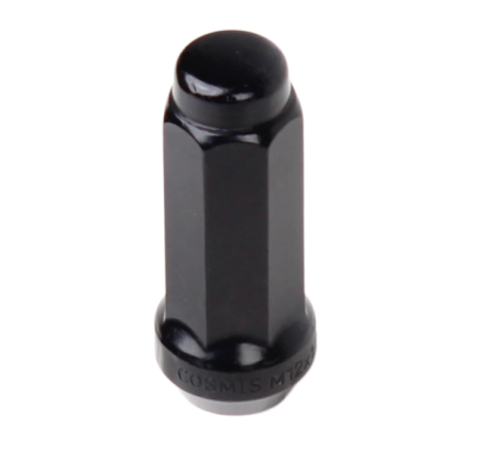 Cosmis Racing Wheels Closed-Ended Lug Nuts 12×1.25mm – Set of 20 –  Black